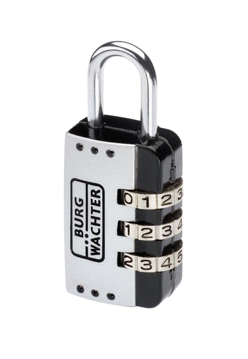 Burg-Wächter Combi 72 25 SB Combination Padlock, Chrome