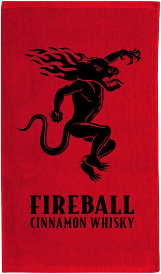 Fireball Whiskey Devil Logo Beach Towel Amazon Co Uk Kitchen Home Fireball Whiskey Devil Logo Beach Towel Amazon Co Uk Kitchen Home
