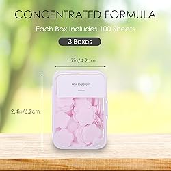 300pcs Portable Hand Washing Soap Sheets, Scented