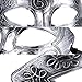 TecUnite 14 Pieces Unisex Retro Half Masquerade Masks Face Mask Venetian Mask for Fancy Dress Costume Party (silver)