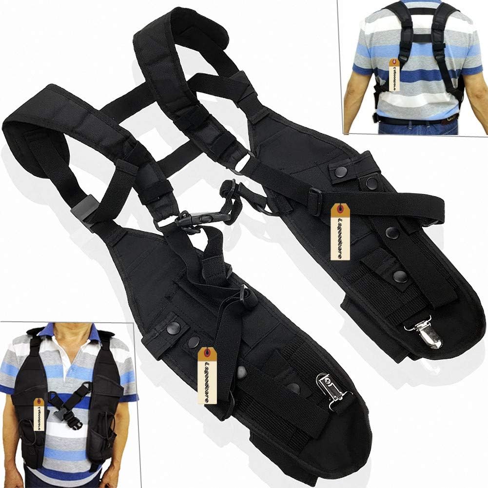 Double Radio Shoulder Holster Chest Harness Holder Vest Rig