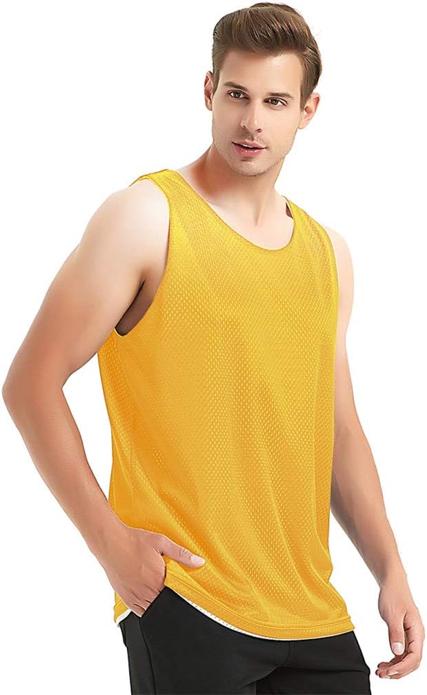 Men's Tank Top, Reversible Mesh Tank, Basketball Jerseys, Lacrosse Jersey