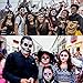 COKOHAPPY Day of the Dead Sugar Skull Black Skeleton Temporary Face Tattoo Kit - Pack of 3 Kits