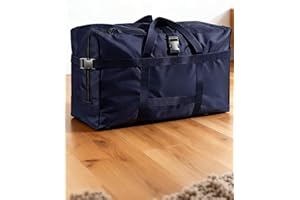 Heavy Duty Large Oxford Cloth Moving Bags with Strong Handles, Sturdy Zipper, and Adjustable Buckle, Durable Clothes Storage 