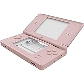 eXtremeRate Replacement Full Housing Shell for Nintendo DS Lite, Custom Handheld Console Case Cover with Buttons, Screen Lens for Nintendo DS Lite NDSL - Cherry Blossoms Pink