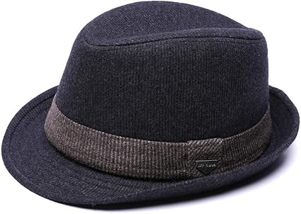Amazon Co Jp ハットメンズ ウールハット 帽子 ストライプ 中折れハット おしゃれ紳士 家電 カメラ