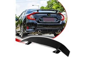 KKoneAuto 46Inch Universal Rear Spoiler, GT Style ABS Racing Spoiler Wing Lightweight, Glossy Black Rear Trunk Spoiler Wing Lid Tail Deck