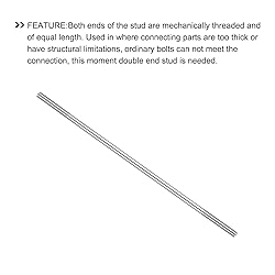 METALLIXITY Double Ended Stud Screws