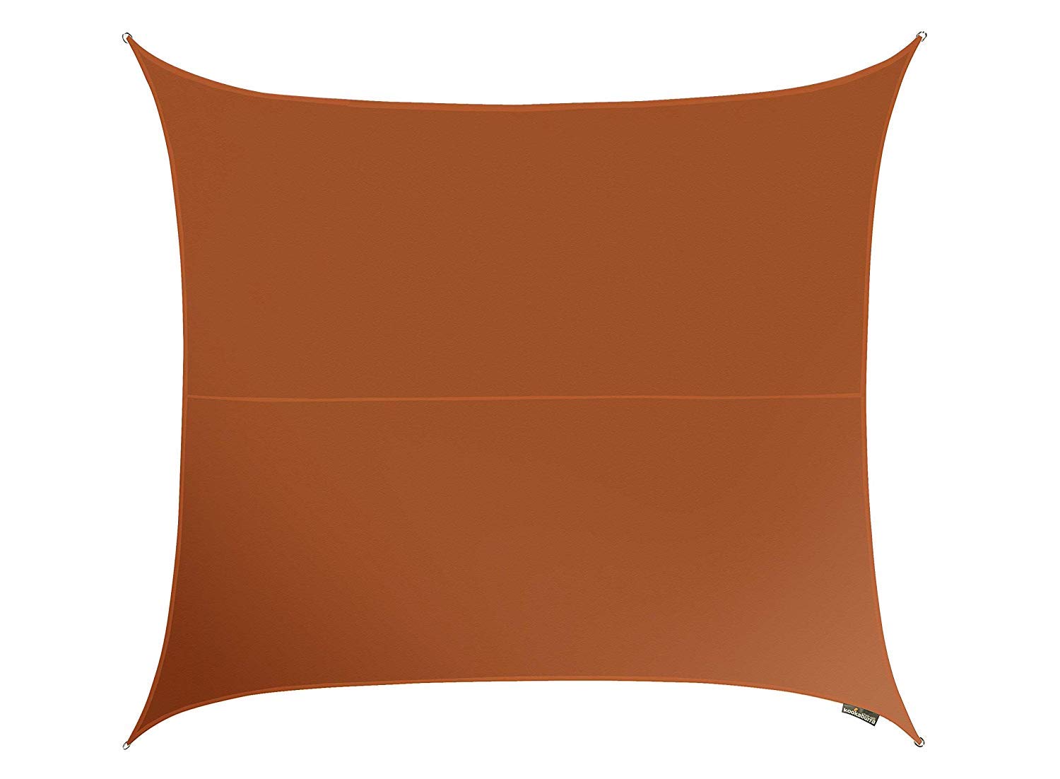 Kookaburra Waterproof Garden Sun Shade Sail Canopy in Terracotta 98% UV Block (2m Square)