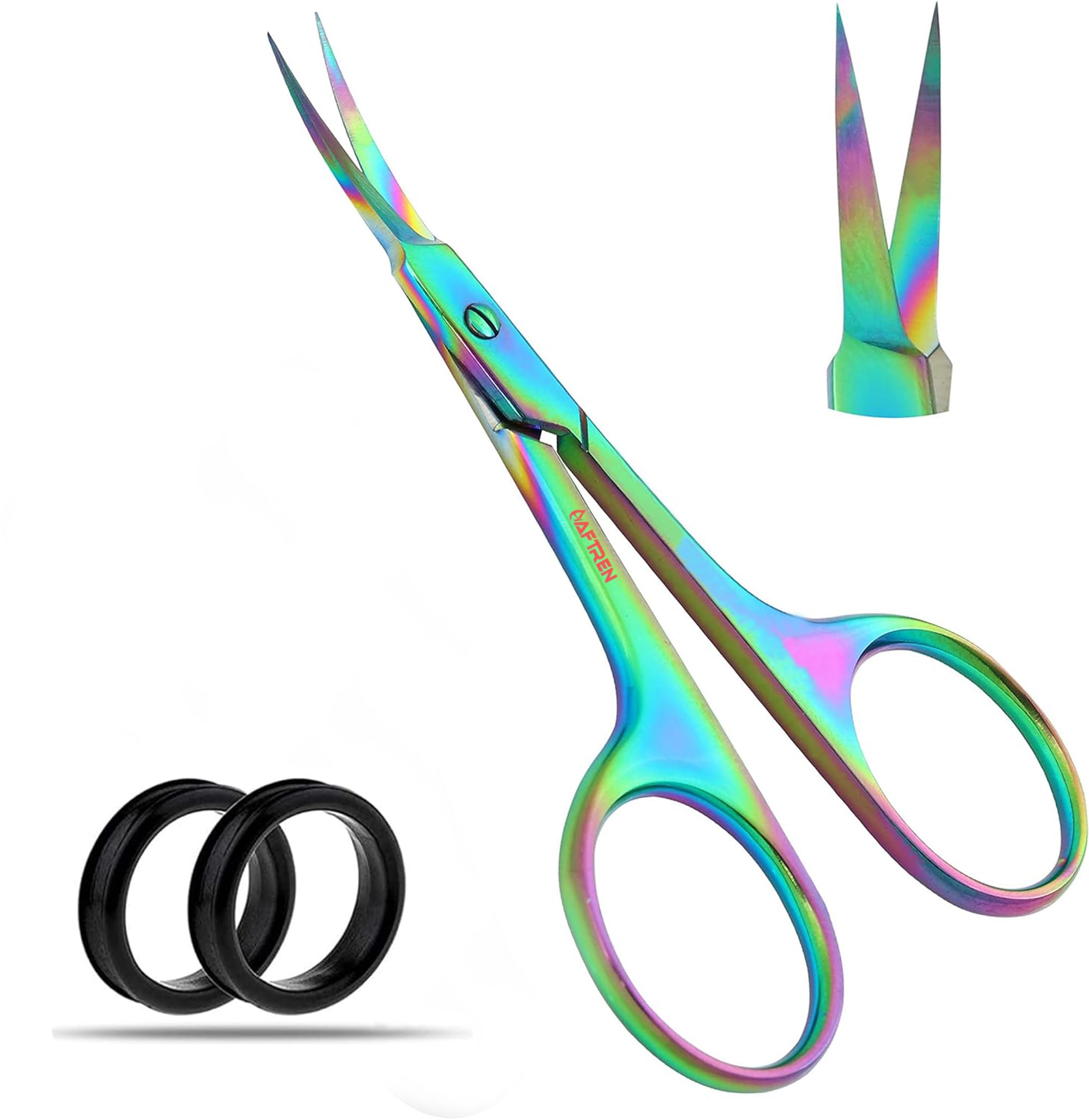 Professional Stainless Steel Cuticle Scissors, Eyebrow Scissors, Eyelashes and Moustache Scissors, Manicure Scissors and Nail Scissors for Kids for Men, Women and Girls