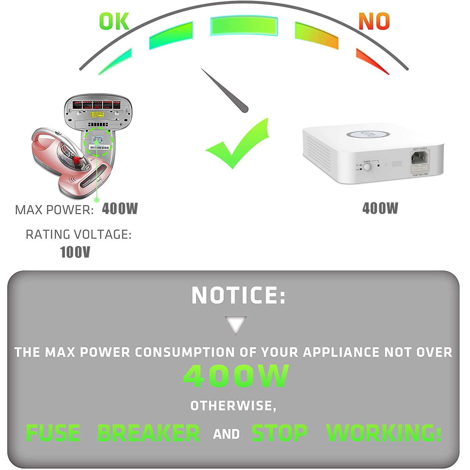 120V to 100V Voltage Converter 500watts Step Down toroidal Voltage Converter for Japan appliances Used in US［CE, CQC Certified］