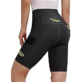 INBIKE Women's Bike Shorts with Pockets 4D High Density Sponge Padded Cycling Shorts Women Reflective Breathable