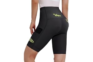 INBIKE Women's Bike Shorts with Pockets 4D High Density Sponge Padded Cycling Shorts Women Reflective Breathable