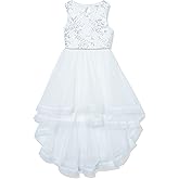 Speechless Girls 7-16 Tween Maxi Dress with Wide Ribbon Hem for Formal Dance Or Party