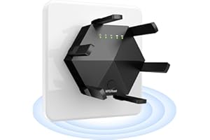 JBZP WiFi Extender, WiFi Booster Better WiFi Coverage with 6 Antennas Signal Range up to 12880 Sq.ft and 45 Devices, 1200Mbps