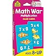 School Zone - Math War Multiplication Game Cards - Ages 8+, 3rd Grade ...
