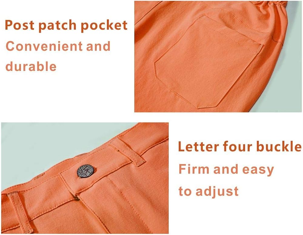 BASADINA Kids Shorts for Boys Girls Quick Dry Outdoor Casual Shorts with Moisture Wicking Performance: Clothing