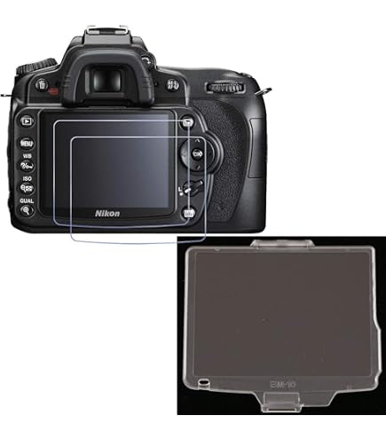 2 Pellicole Protettive BM-10 Per Schermo Nikon D90 – In ABS Trasparente, Durezza 8-9H, Antigraffio E Antiurto, Sostituiscono Il Copri LCD Originale