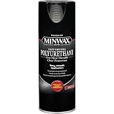 Minwax Fast Drying Polyurethane Spray, Protective Wood Finish, Clear/Warm Gloss, 11.5 oz. Aerosol Can ( Packaging May Vary)