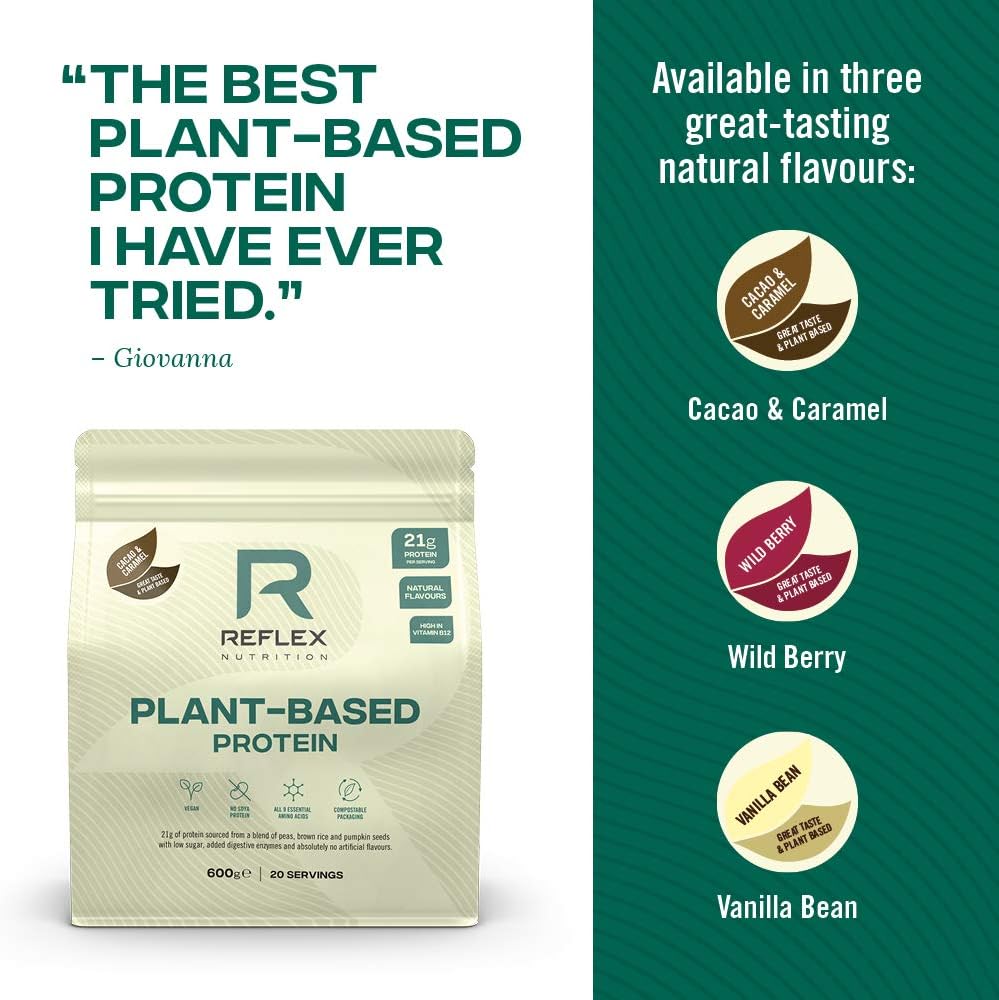 Reflex Nutrition Plant Based Protein, 21g Vegan Protein Powder (Pea Protein, Brown Rice Protein & Pumpkin Seeds) - Image 5