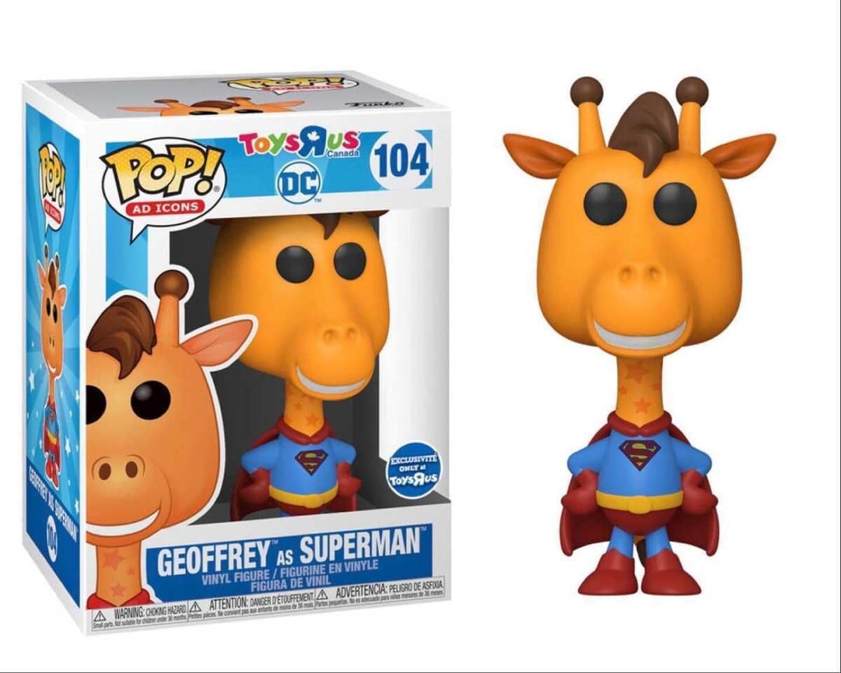 Funko Pop! Ad Icons 50919 (DC Toys R Us Exclusive) Geoffrey as Superman #104