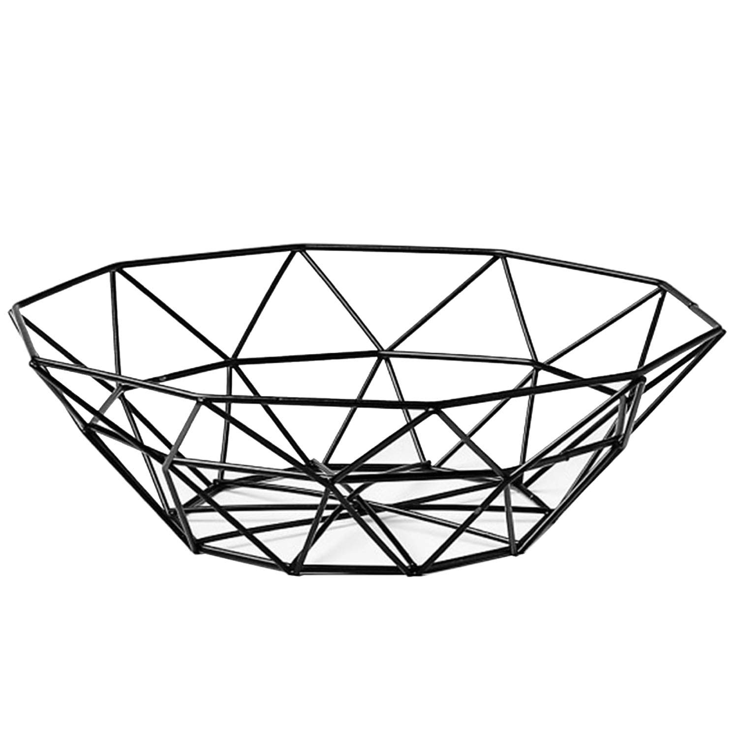 Fruit Stand Vegetables Serving Bowls Basket Holder for Kitchen Counter,Table Centerpiece Decorative,Countertop,Home Decor,Metal Iron Wire,Modern Stylish Rack for Banana,Fresh Veggie,Orange,Buffet,Eggs