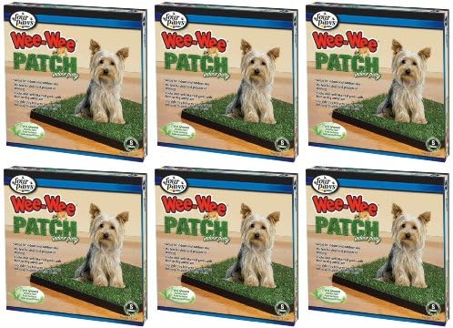 Four Paws Wee Wee Patch Indoor Potty Small 20 inch x 20 inch 6pk