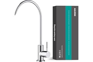 AULEEND Brass Reverse Osmosis Faucet, Sink Water Filter System, Suitable for Most Reverse Osmosis or Water Filtration Systems, Kitchen Bar Sink Drinking Water Faucet (Chrome)