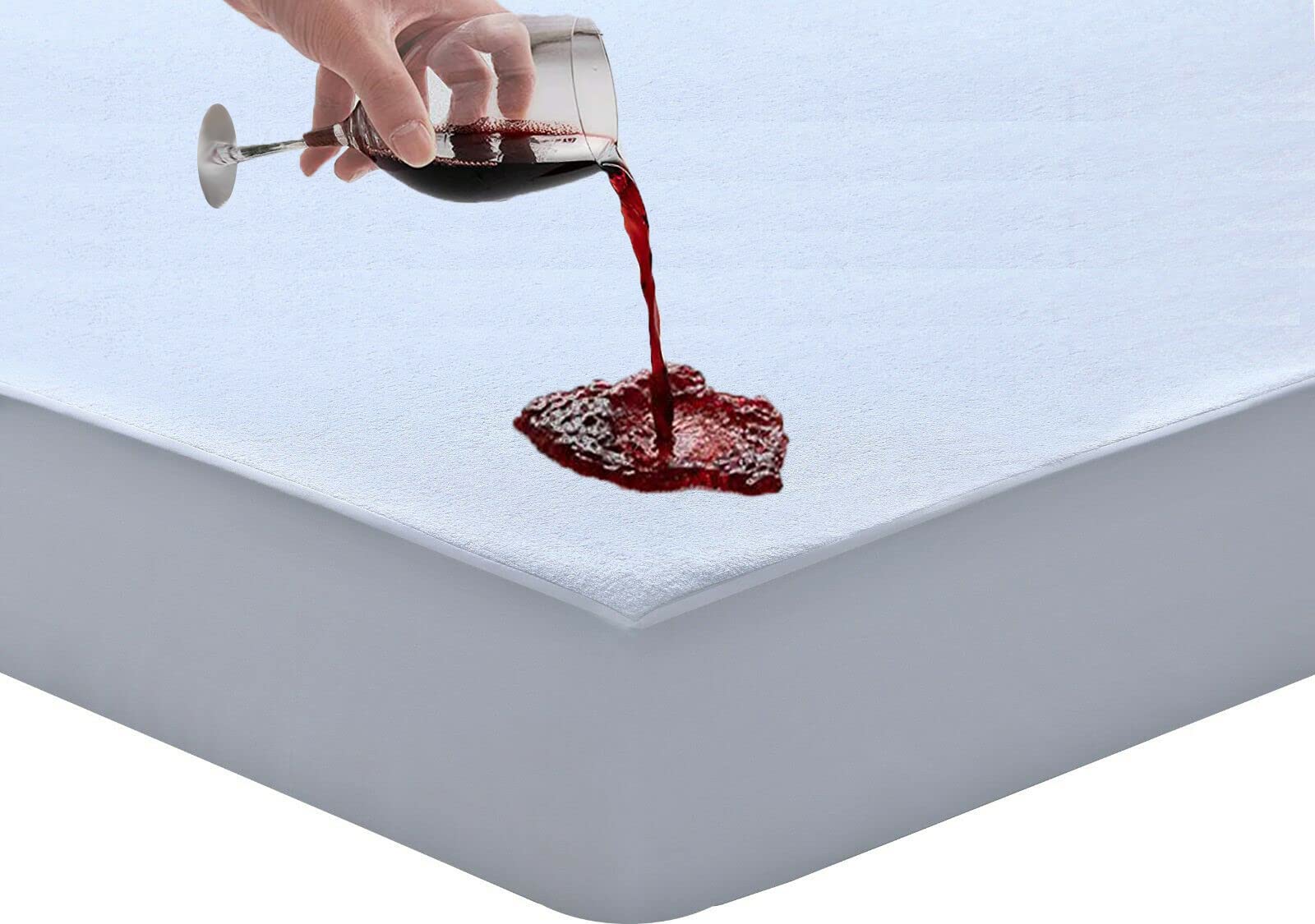 100% Waterproof Mattress Protector Small Double Terry Towelling Extra Deep Wetting protective 4ft Sheet Breathable Fitted Topper Non Noisy Cover Anti Bacterial Sheets (Small Double)