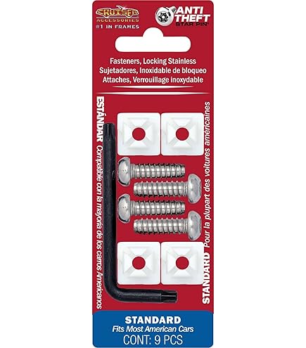 Amazon.com: Dorman 49258 License Plate Screw Kit, 4 Pack