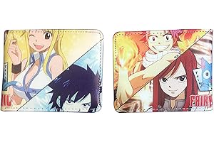 WANHONGYUE Anime Fairy Tail Wallet Artificial Leather Purse Billfold Cosplay Money Clip Bifold Card Holder 1017-6
