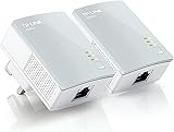 TP-Link TL-PA4010KIT V1.20 600 Nano Powerline Adapter Starter Kit, No Configuration Required, UK Plug - Pack of 2