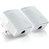 TP-Link TL-PA4010KIT V1.20 600 Nano Powerline Adapter Starter Kit, No Configuration Required, UK Plug - Pack of 2