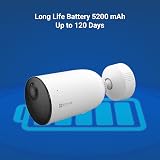 EZVIZ 2PC Battery Solar Security Camera Outdoor Wireless 2K WiFi 6 view 6