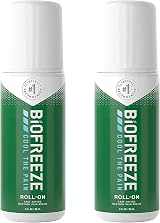Biofreeze Pain Relief Roll On 89ml 2 Pack Cooling Topical Analgesic
