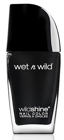 Wet n Wild – Wild Shine Nail Color -Trend-setzende Nagelfarbtöne, Black Creme, 1 Stk. 40g
