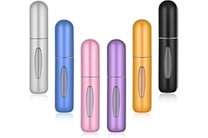 IMPORX Perfume Travel Refillable Mini Perfume Atomizer Cologne Container Empty Travel Perfume Bottle, Stocking Stuffers for Women Men Small Perfume Spray Bottle for Travel Essentials 6 Pack 5ml/0.2oz