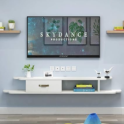 Amazon Com Wall Shelf Floating Shelf Wall Mounted Tv Cabinet With