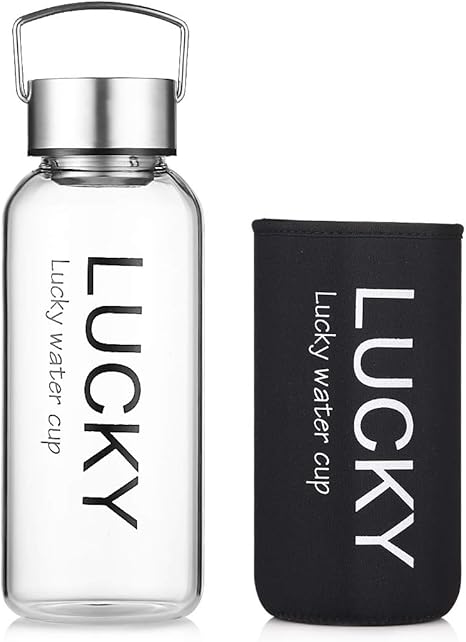 Amazon ガラス水筒 Qinmao 耐熱ガラス 透明 1000ml ガラスボトル 男女兼用 直飲み 贈り物 ビジネス 水筒 マグボトル オンライン通販