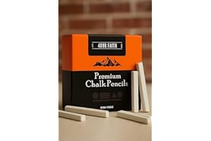 4OUR FAITH Pack of 30 (200g) Edible Slate Pencils – Natural Limestone Chalk Bars | White Thin Edible Chalk | Earthy Goodies