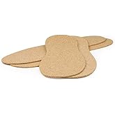 The Felt Store Cork Insoles for Men and Women - 2.5mm Thick, 2 Pair