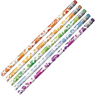 Color Changing Mood Splash Pencils, Set of 24 - Eraser - Graphite Pencil - Made of quality wood, Assorted Colors - MADE IN USA