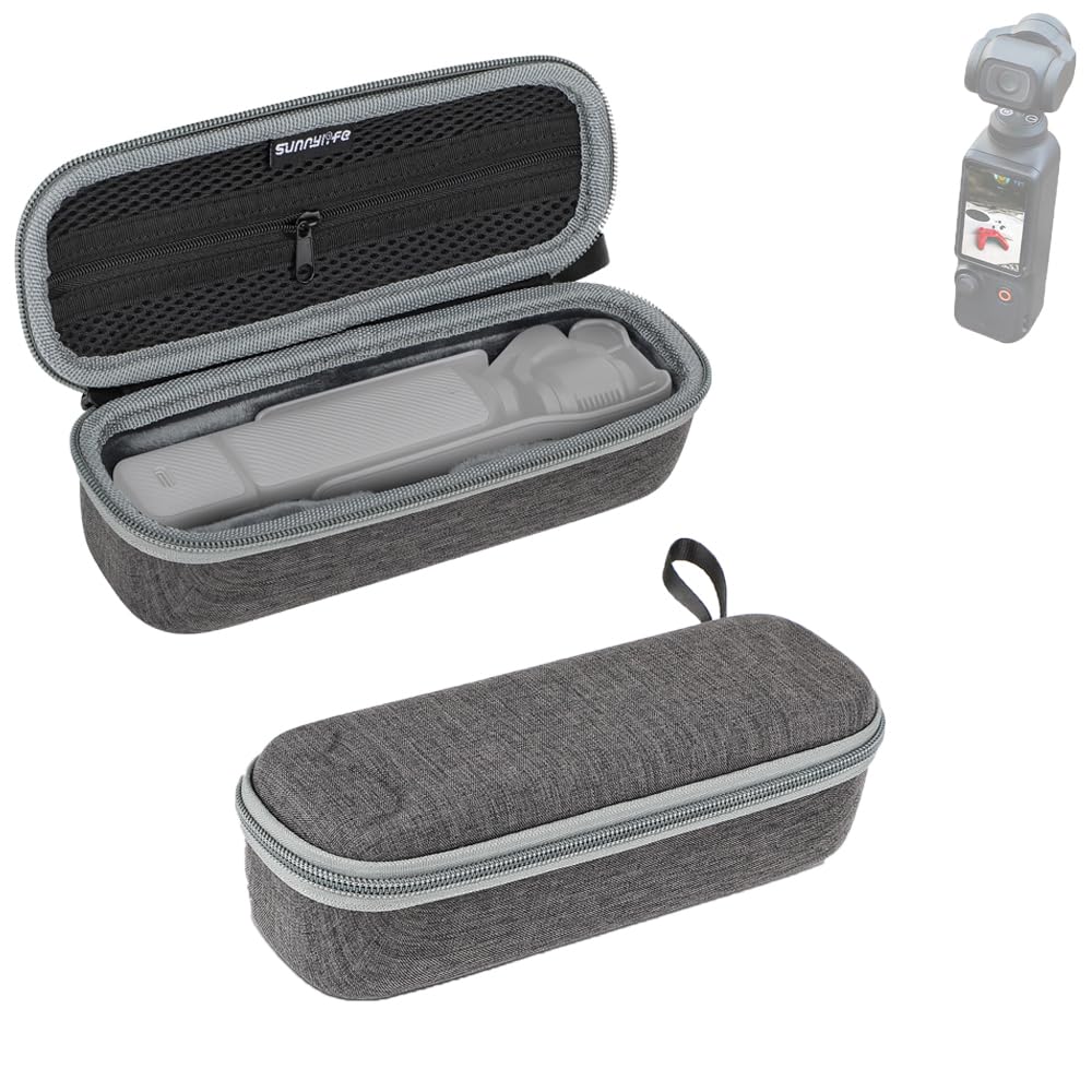 LINGHUANG OSMO Pocket 3 Case,Protective Case for DJI Pocket 3 with Cover or 1/4" Thread Handle,Portable Storage Case for DJI OSMO Pocket 3 Camera Accessories