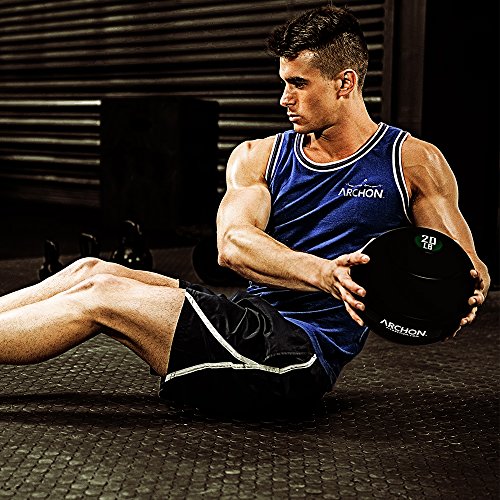 ARCHON Training 15 LB and 20 LB Pound Slam Ball Set | Crossfit Workout | No Bounce Exercise Ball | Gym Equipment Accessories | Plyometric Exercise | Cardio | Jam Ball | Squats | Medicine Ball