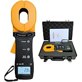 VIVANTECH Professional Grade Clamp Ground Resistance Tester, Earth Ground Meter with Current Measurement, Data Storage, Alarm for Power Systems, Telecom and Industrial Use 0.01-500&Omega;