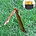 Aszune 12 Pack Tent Stakes 7075 Aluminum Tent Peg with Reflective Pull Cords for Outdoor Camping