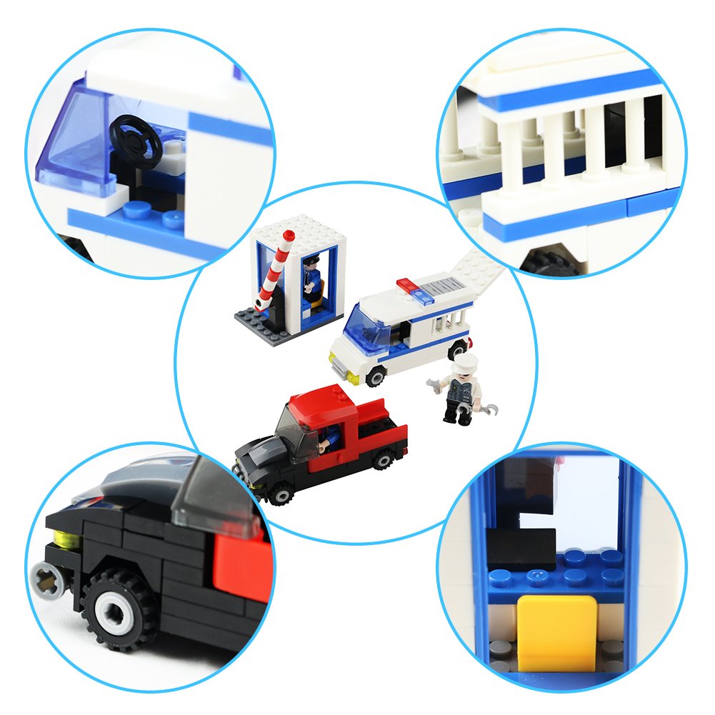 Blocks Building Toys Konstruktion Montage Police Station Set für Kinder Kinder