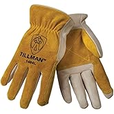 Tillman 1464 Top Grain Cowhide/Split Drivers Gloves - Large (Original Version) (Original Version), Yellow