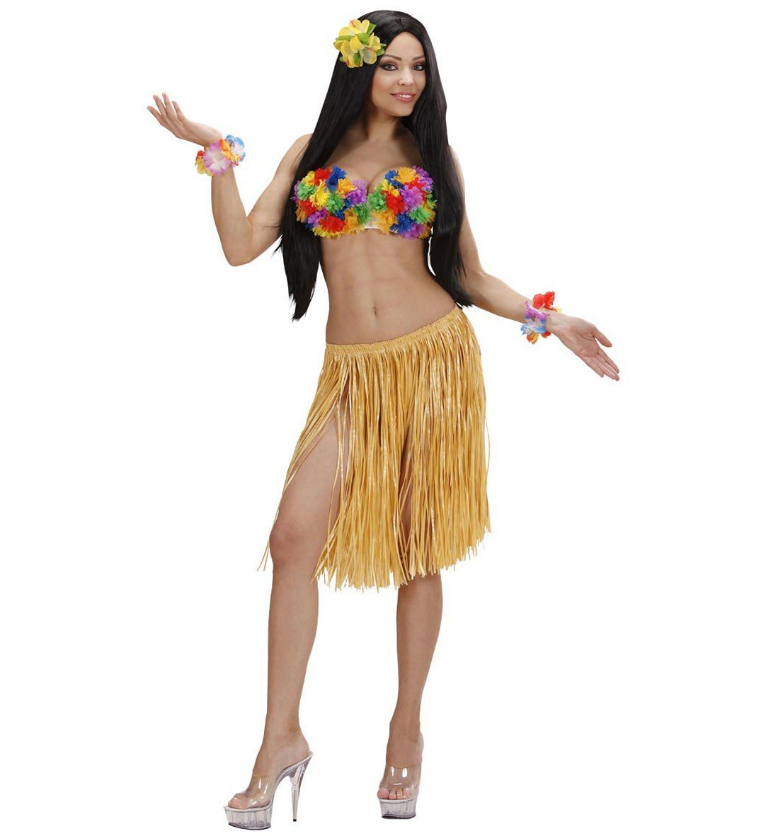 Straw Skirt 55cm Accessory for Tropical Hawiian Fancy Dress