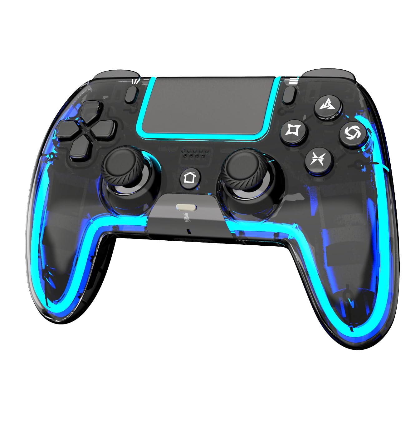 Photo 1 of BETMI Wireless Controller for PS5, Pro/Slim/MAC/Android/Steam Deck, X-input for PC, Dual Vibration, Marco/Turbo, 3.5mm TRRS Stereo Jack, Accel & Gyro(6-Axis), Mute, Sensor Calibration(Black)
